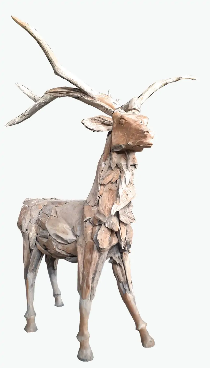  Product image 1 of the product “Standing Deer, the horns can be removed. About 120cm length and 140cm height . ”